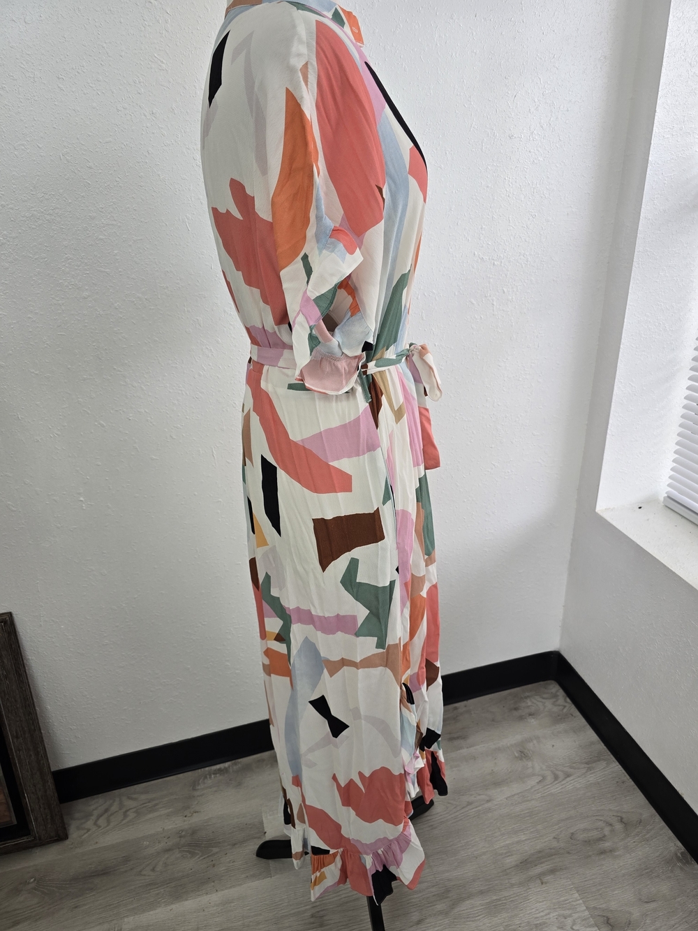 Anthropologie Corey Lynn Calter Anthropologie Soho Abstract Shirtdress Large - Picture 7 of 10